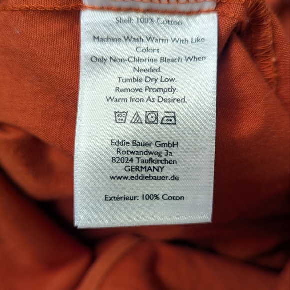 Eddie Bauer Exterior Utility Jacket Rust Orange Sz XS - EUC - Picture 5 of 6